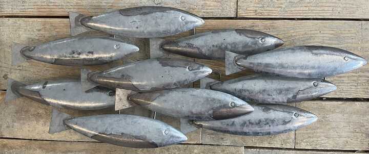 School of Mackeral design decorative seaside wall art