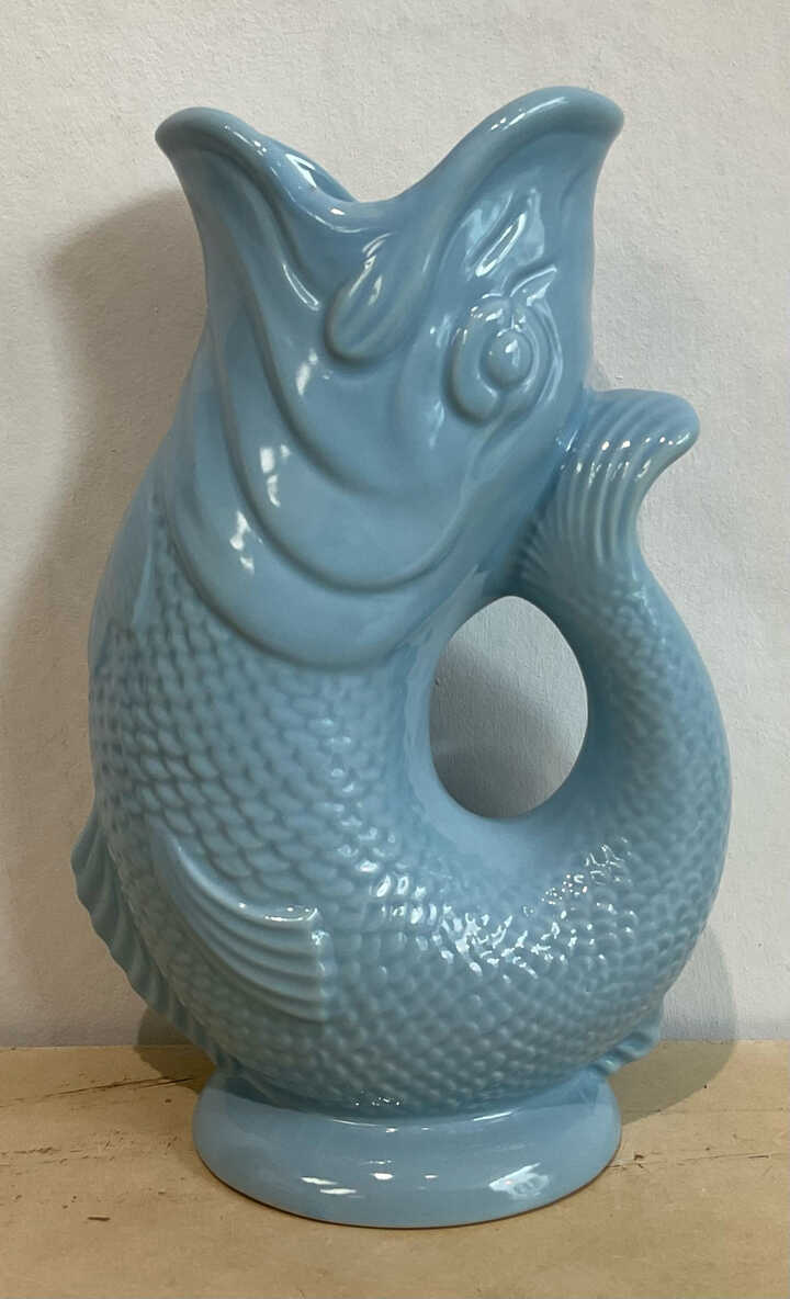 Gluggle Jug in pale blue