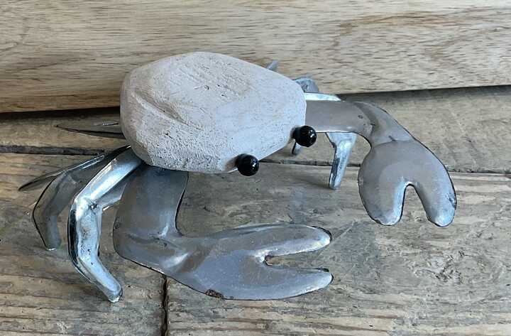 Decorative metal crab seaside decoration