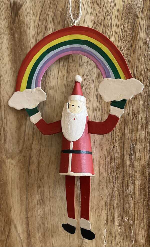 Father Christmas rainbow
