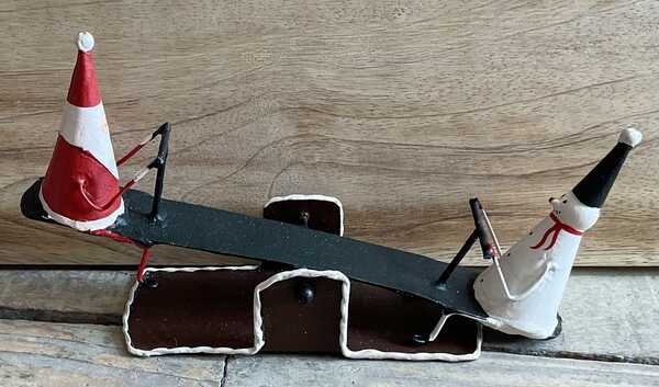 Father Christmas and Snowman see-saw